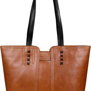 Large Faux Leather Tote Bag Women Satchel Shoulder Purse with Zipper